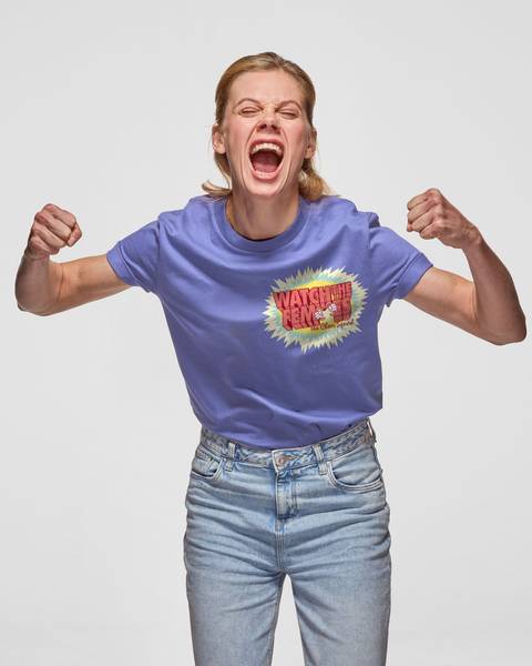 Cheering t-shirt - Watch the Femmes Lavender